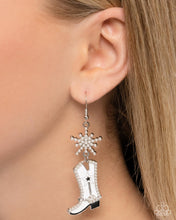 Load image into Gallery viewer, Compelling Cowboy-White Earring #0156