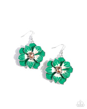 Load image into Gallery viewer, Tropical Treasure-Green Earring #0024
