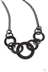 Uptown Links-Black Necklace #0089