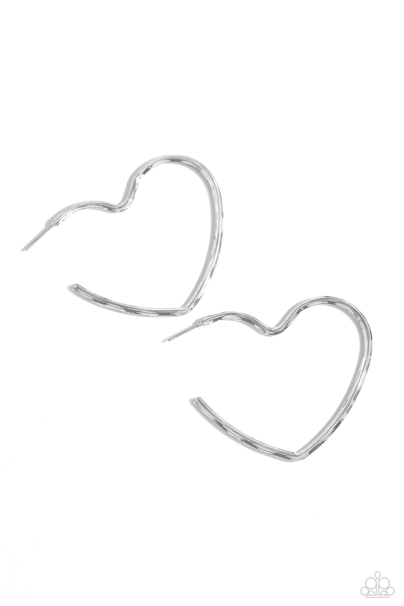 Summer Sweethearts-Silver Hoop Earring #0110