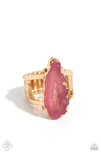 Load image into Gallery viewer, Mineral Masterpiece-Pink Ring #0091
