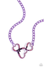 Load image into Gallery viewer, Eclectically Enamored-Purple Necklace #0136
