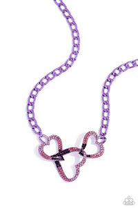 Eclectically Enamored-Purple Necklace #0136