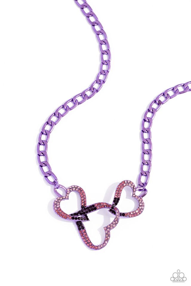 Eclectically Enamored-Purple Necklace #0136