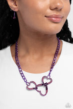 Load image into Gallery viewer, Eclectically Enamored-Purple Necklace #0136
