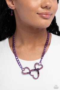 Eclectically Enamored-Purple Necklace #0136