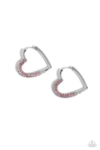 Be My Valentine-Pink Hoop Earring #0049