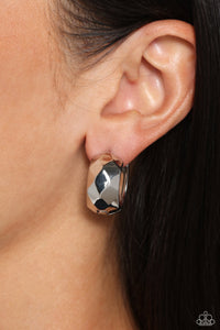 Patterned Past-Silver Hoop Earring #0020