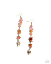 Load image into Gallery viewer, Games Of Stone-Orange Earrings #0144
