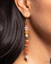 Load image into Gallery viewer, Games Of Stone-Orange Earrings #0144
