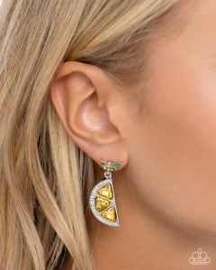 Lady Lemon-Yellow Earring #0167