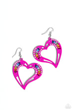 Load image into Gallery viewer, Embellished Emeralds-Pink Earring #0080
