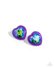 Load image into Gallery viewer, Heartfelt Haute-Purple Earring #0058
