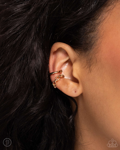 Barbell Beauty-Gold Ear Cuff- #0022