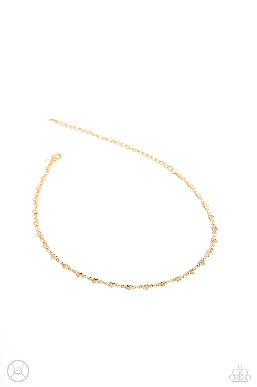Cupid Catwalk-Gold Choker #0098