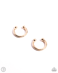 Barbell Beauty-Gold Ear Cuff- #0022