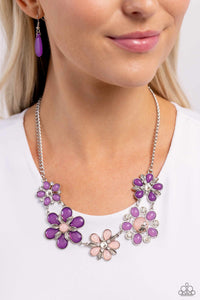 Dragonfly Decadence-Purple Necklace #0112