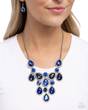 Load image into Gallery viewer, Dripping In Dazzle-Blue Necklace #0162
