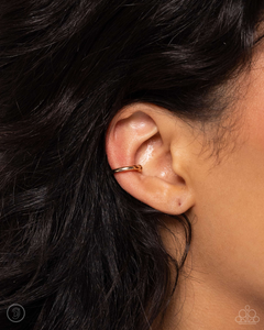 Barbell Beauty-Gold Ear Cuff- #0022