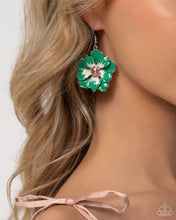 Load image into Gallery viewer, Tropical Treasure-Green Earring #0024
