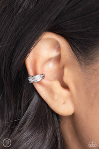 Serrated Season-Silver Earring Cuff #0128