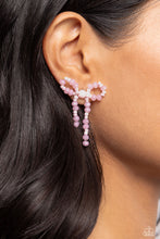 Load image into Gallery viewer, The Bow Must Go On-Pink Earring #0079
