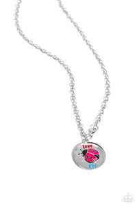 Lively Love Bug-Red Necklace #0115