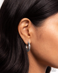 Monochromatic Makeover-Silver Hoop Earring #0101