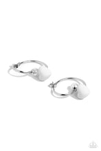 Load image into Gallery viewer, Romantic Representative-White Hoop Earring #0141
