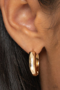 Simply Sinuous-Gold Hoop #0109