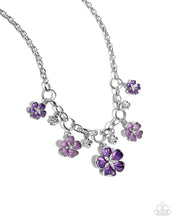 Load image into Gallery viewer, Secretive Sprig-Purple Necklace #0072
