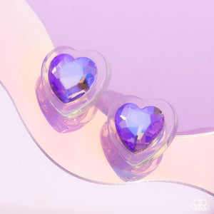 Heart Pounding Haute-Purple Earring #0083