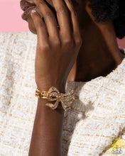 Load image into Gallery viewer, It&#39;s All A Bow T Me-Gold Bracelet #0002
