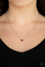 Load image into Gallery viewer, Heartbeat Bling-Red Necklace #0017
