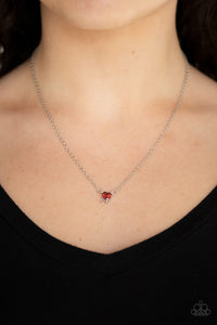 Heartbeat Bling-Red Necklace #0017