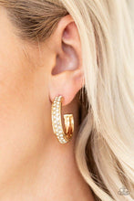 Load image into Gallery viewer, Cash Flow-Gold Hoop Earring #0041
