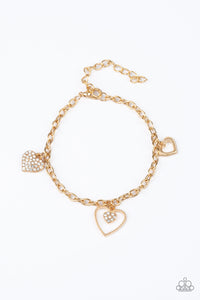 Hearts And Harps-Gold Bracelet #0059