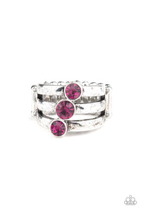 Triple The Twinkle-Pink Ring #0009