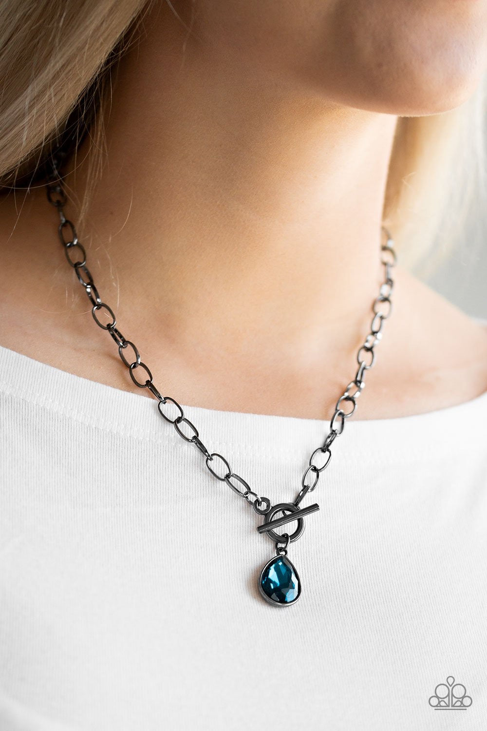 So Sorority-Blue Necklace #0118