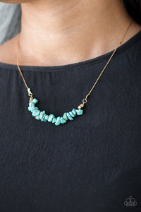 Back To Nature-Blue Necklace #0040