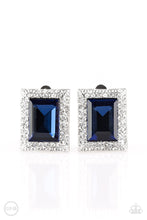 Load image into Gallery viewer, Crowned Couture-Blue Clip On Earring #0043
