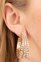 Load image into Gallery viewer, Cosmopolitan Cool-Gold Hoop Earring E-0079
