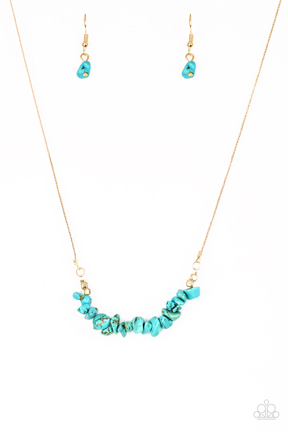 Back To Nature-Blue Necklace #0040